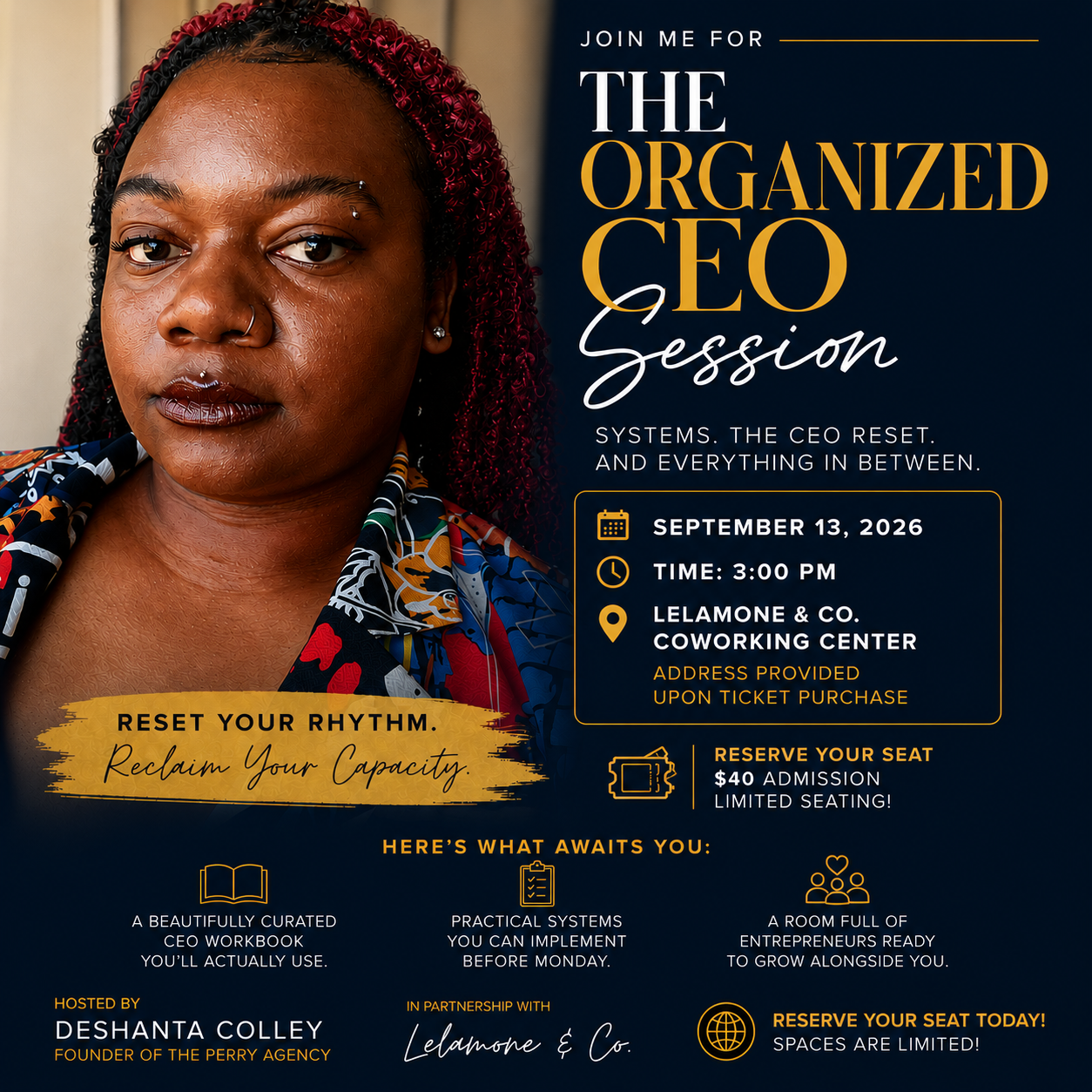 The Organized CEO Session: "Busy is not a Business Strategy"